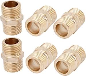 Amazon Uxcell Pcs Mm Pt Male To Male Thread Equal Fitting