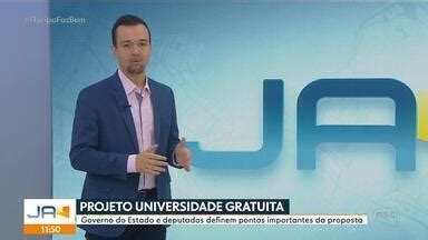 Jornal do Almoço SC Governo de SC e deputados definem pontos do