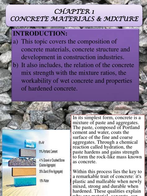 chapter concretematerialsmixturepdf construction aggregate