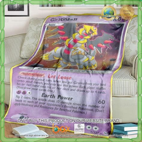 HOT Fleece Blanket Giratina Platinum Custom Pokemon Boxbox Branding Luxury T Shirts Online In USA