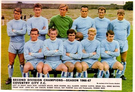 Coventry City team group in 1966-67. | Coventry city, Coventry city fc