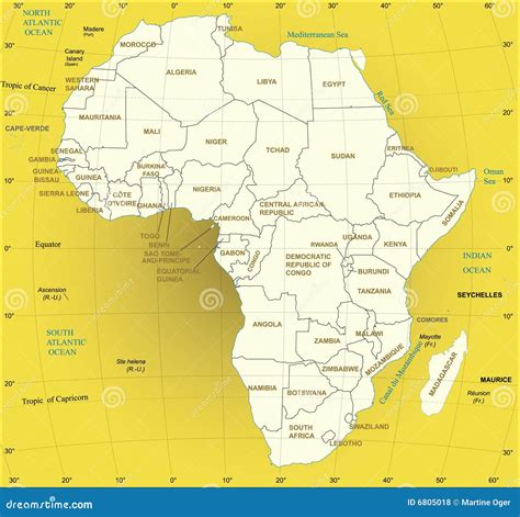 Africa Map Stock Vector Illustration Of Life Demographic 6805018