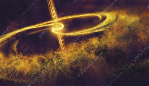 Gas giant formation, conceptual illustration - Stock Image - C051/0978 ...