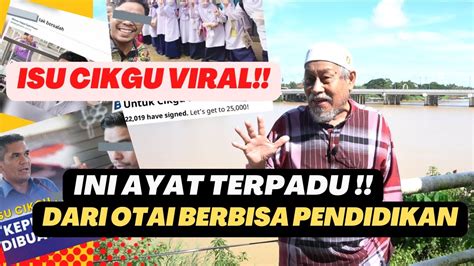 ISU CIKGU VIRAL I Ini Ayat TERPADU Dari Otai Matematik Kepada KPM