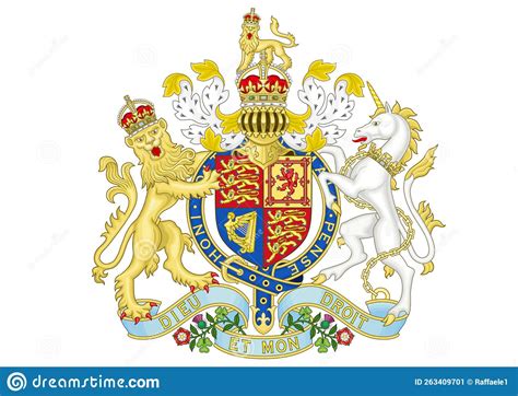 Coat of Arms of United Kingdom 1837 - 1952 Stock Illustration ...