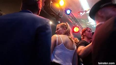 Crazy Nude Bitches Go Wild In The Disco Club