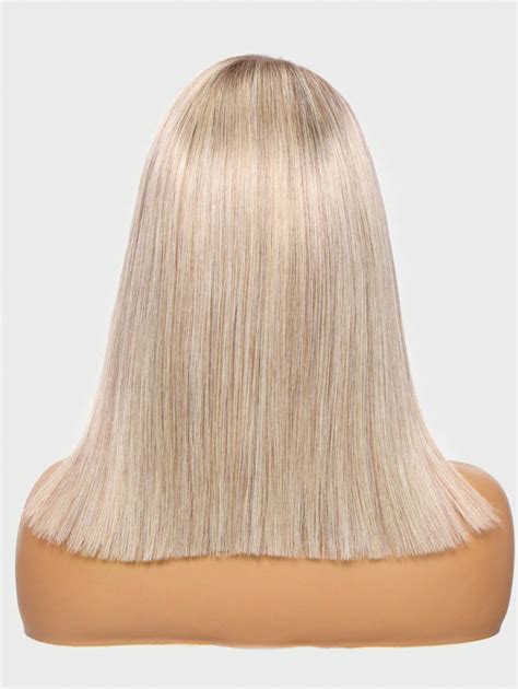 Unice Wigs Pre Cut Pre Bleached Pre Plucked 7x5 Bob Wigs 100 Human Hair Blonde Wig With Brown
