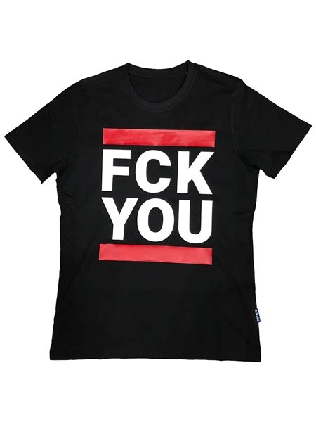 T Shirt FCK YOU Oberteile für IHN Club Hot Fashion Odretto Highheels