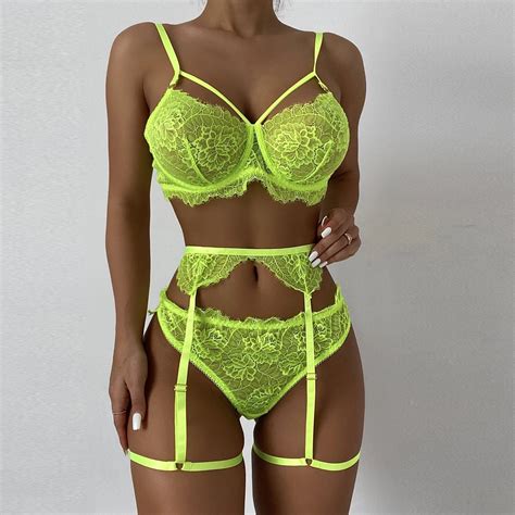 Ensemble lingerie trois pièces pour femmes Mode Lingerie Fine pour Femmes Merci Boutique