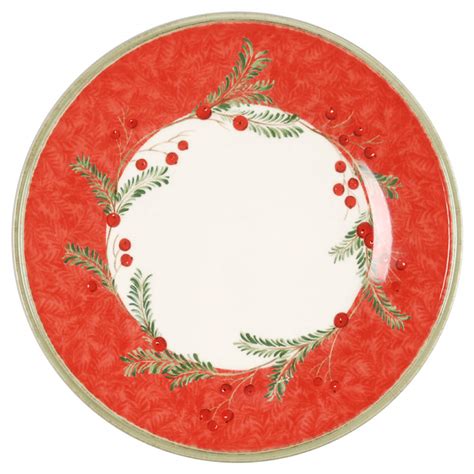 Holiday Gatherings Holiday Wreath Salad Plate By Lenox Replacements Ltd