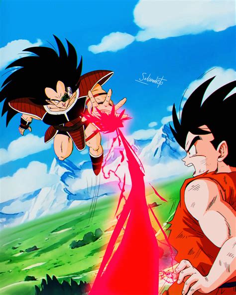 Raditz Vs Goku by salvamakoto on DeviantArt