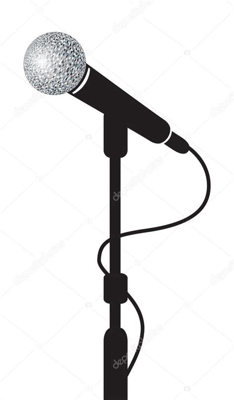 Microphone Stand Stock Vector By Jameschipper