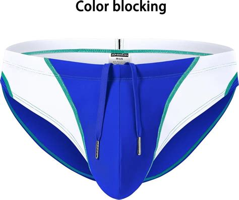 Mens Soft Swim Briefs Pouch Bikini Swimsuit With Adjustable Drawstring Swimwear Ebay