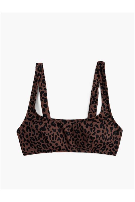 Koton Bralet Leopar Bikini Üstü Arkası Kopça Kapamalı Astarlı Pedli Fiyatı Yorumları
