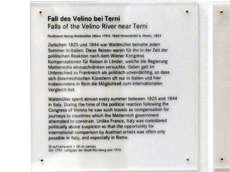 Fall Des Velino Bei Terni Ferdinand Georg Waldm Ller