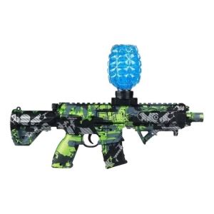 Rifle Elétrico Completo Orbeez M416 Bolinhas em Gel Camuflado Verde