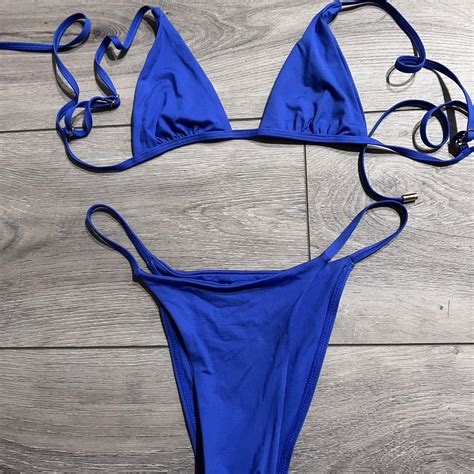 Monday Swimwear Blue Bikini Depop