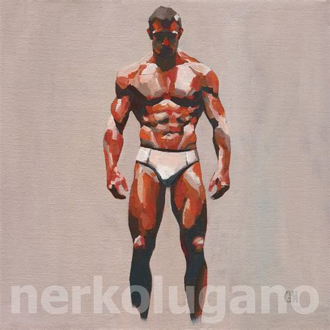 Original Hand Painted Oil Painting On Canvas Erotic Male Man Nude Gay Etsy