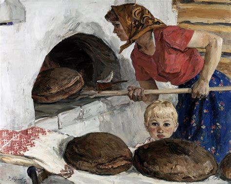 Козлов Энгельс Васильевич. «Выпечка хлеба» 1967 | Soviet art, Realistic ...