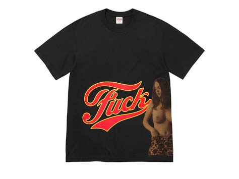 Buy Supreme Hysteric Glamour Fuck Tee Black Fw Sasom
