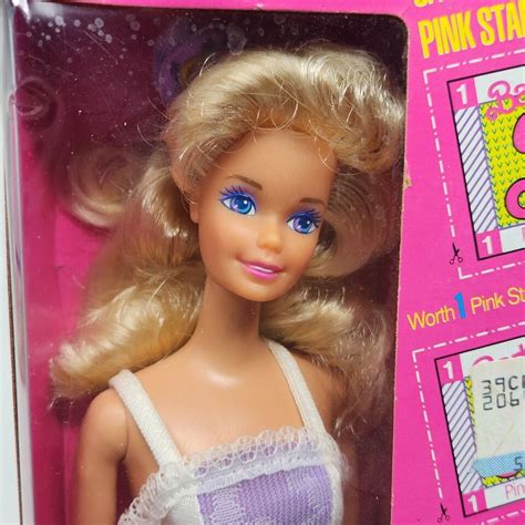 Vintage Mattel Fashion Play Blonde Barbie Doll Stamps Original Box Dolls Doll
