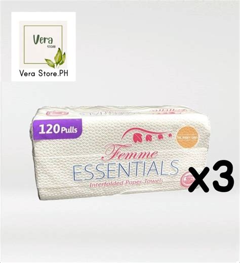 Femme Essentials Interfolded Paper Towels Pulls Lazada Ph