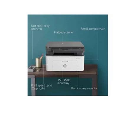 HP Laserjet 136a All-in-One Monochrome Laser Printer with USB ...