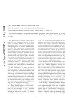 Fillable Online Cdsweb Cern Electromagnetic Hadronic Form Factors