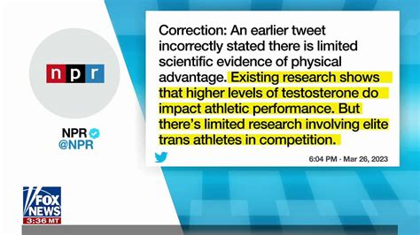 NPR Sparks Backlash By Disputing That Trans Athletes Have An Advantage