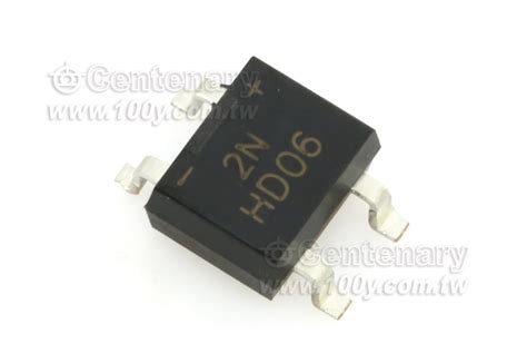 HD06-T DIODES 0.8A/600V 橋式整流器