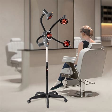 5-Head Infrared Light Heating Therapy Red Lamp Salon Hair Perming