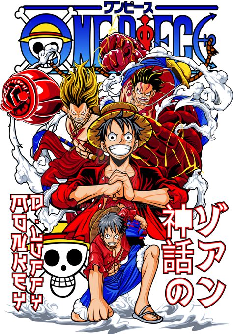 Luffy One Piece PNG Design Ready to print/use by HaniArt01 on DeviantArt