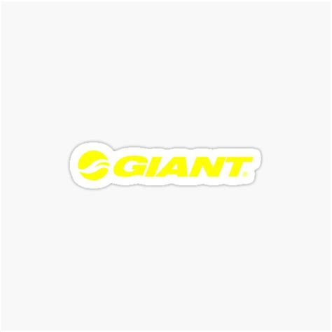 "Giant Bicycles Logo yellow" Sticker for Sale by kacangisorkali | Redbubble