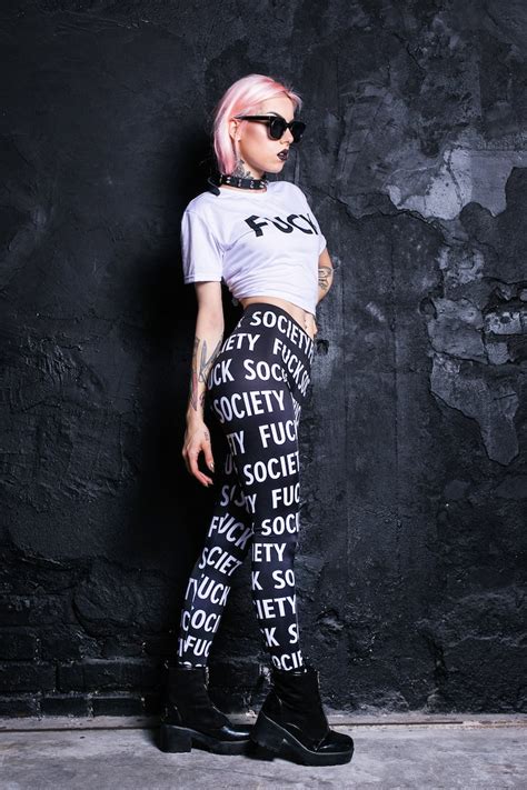 Fuck Leggings Plus Size Printed Leggings Festival Leggings Etsy