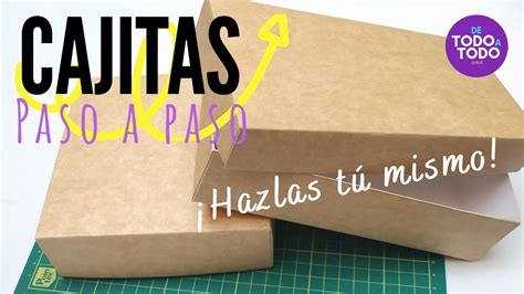 Cómo hacer CAJAS de CARTÓN o CARTULINA CAJA de cartón paso a paso