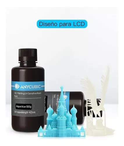 1 Kilo Kg Resina Anycubic Estandar Para Impresion 3d Nuevo Envío gratis