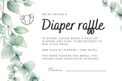 Diaper Raffle Instructions How To Host And Have Fun