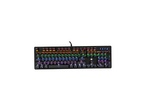 Teclado Mecânico Gamer HP USB GK100 Layout ABNT2 Led RGB 7JH28AA