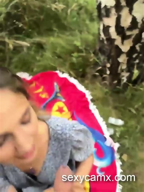 Horny Blonde Slut Takes Hard Anal Pounding Outdoor Live At