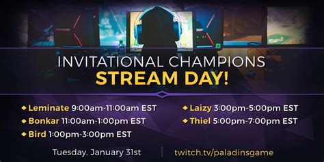 Paladins The Game On Twitter On Jan 31 The Paladins Invitational