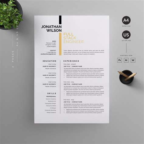 resume design architecture architectural cv design cv design