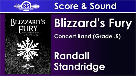 Blizzard S Fury Randall Standridge Concert Band Grade 5 Randall