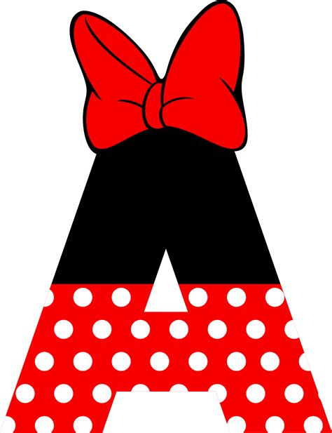 Letras Decoradas De Minnie Para Imprimir Abecedarios Para Imprimir