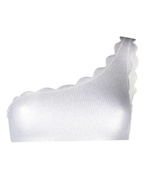 Marysia Santa Barbara Metallic Bikini Top Silver Farfetch