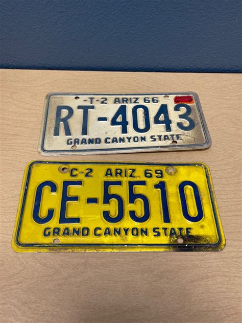 Lot Lot Of Vintage Arizona License Plates Picks And Treasures Llc