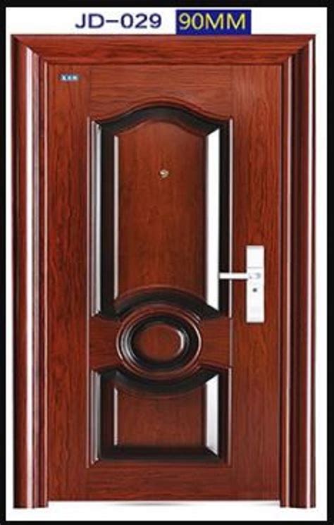 Brown Paint Coated Jd Mm Steel Door For Home Single At Rs