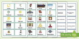 Religious Symbols And Beliefs Word Cards Re Symbols