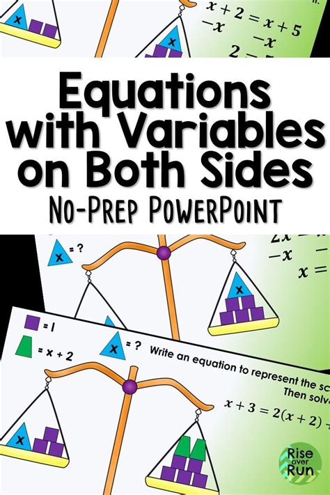 Equations With Variables On Both Sides Powerpoint 8 Ee C 7 Equations