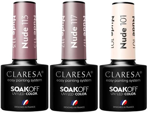 Zestaw Nude Claresa Eleganckie Zestaw Cena Opinie Lakiery Hybrydowe