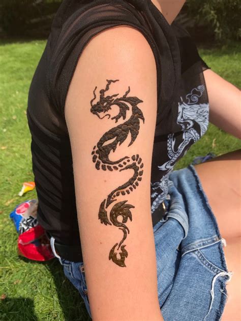 Pin On Dragon Henna